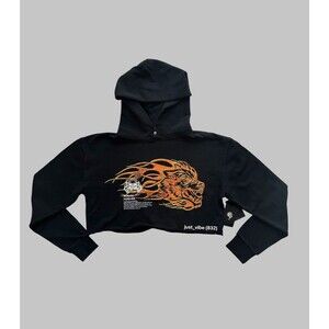 Darc Sport Hell Can’t Hold Us Cropped Pierce Hoodie SHE Women’s Small NWT